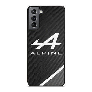 ALPINE AUTOMOBILES LOGO CARBON Samsung Galaxy S21 Plus Case Cover ALPINE AUTOMOBILES LOGO CARBON Samsung Galaxy S21 Plus Case Cover