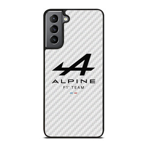 ALPINE F1 TEAM FORMULA ONE WHITE CARBON Samsung Galaxy S21 Plus Case Cover