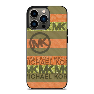 MICHAEL KORS PEACH STRIPE iPhone 13 Pro Case Cover MICHAEL KORS PEACH STRIPE iPhone 13 Pro Case Cover