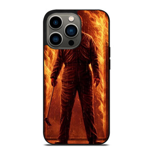 MICHAEL MYERS HALLOWEEN IN FIRE iPhone 13 Pro Case Cover MICHAEL MYERS HALLOWEEN IN FIRE iPhone 13 Pro Case Cover