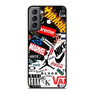 HYPE BEAST FASHION BRAND LOGO COLLAGE Samsung Galaxy S21 Plus Case Cover