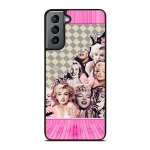 MARILYN MONROE PINK COLLAGE Samsung Galaxy S21 Plus Case Cover