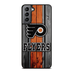 PHILADELPHIA FLYERS HOCKEY WOOD LOGO Samsung Galaxy S21 Plus Case Cover