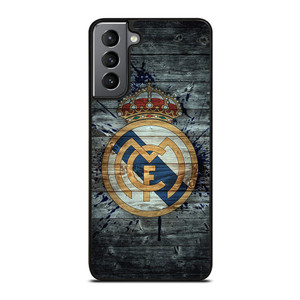 REAL MADRID FOOTBALL WOOD LOGO Samsung Galaxy S21 Plus Case Cover