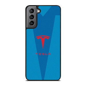 TESLA BLUE LOGO Samsung Galaxy S21 Plus Case Cover TESLA BLUE LOGO Samsung Galaxy S21 Plus Case Cover