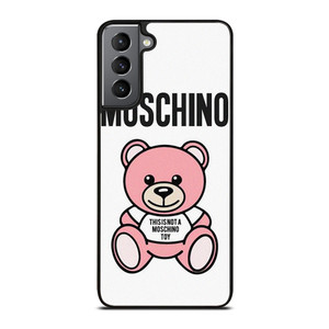 THIS IS NOT MOSCHINO TOY BEAR PINK Samsung Galaxy S21 Plus Case Cover THIS IS NOT MOSCHINO TOY BEAR PINK Samsung Galaxy S21 Plus Case Cover