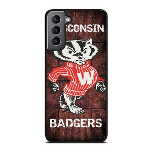 WISCONSIN BADGERS RUSTY SYMBOL Samsung Galaxy S21 Plus Case Cover