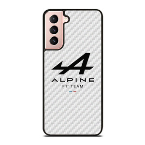 ALPINE F1 TEAM FORMULA ONE WHITE CARBON Samsung Galaxy S21 Case Cover