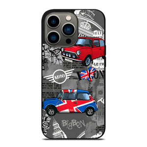 MINI COOPER LONDON COLLAGE iPhone 13 Pro Case Cover MINI COOPER LONDON COLLAGE iPhone 13 Pro Case Cover