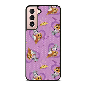 DISNEY LADY AND THE TRAMP PATTERN CARTOON Samsung Galaxy S21 Case Cover