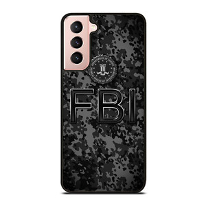 FEDERAL BUREAU OF INVESTIGATION FBI BLACK CAMO Samsung Galaxy S21 Case Cover