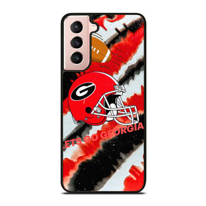 GEORGIA BULLDOGS FOOTBALL PSYCHEDELIC ART Samsung Galaxy S21 Case Cover