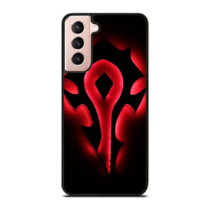 HORDE WORLD OF WARCRAFT BLACK LOGO Samsung Galaxy S21 Case Cover