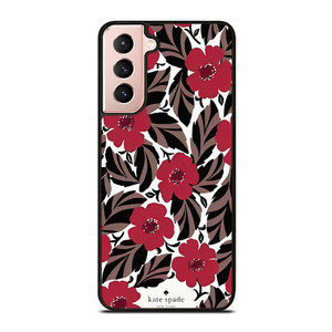 KATE SPADE NEW YORK FLORAL RED Samsung Galaxy S21 Case Cover