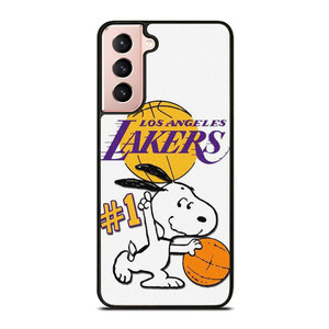 LOS ANGELES LAKERS SNOOPY BASKETBALL Samsung Galaxy S21 Case Cover