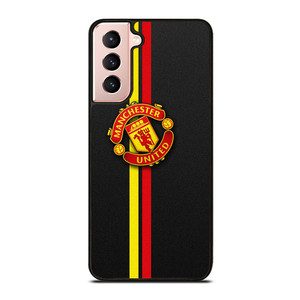 MANCHESTER UNITED STRIPE LOGO Samsung Galaxy S21 Case Cover