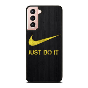 NIKE JUST DO IT WOOD LOGO YELLOW Samsung Galaxy S21 Case Cover