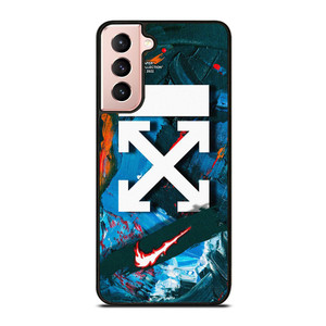 NIKE OFF WHITE ABSTRACT PAINTING Samsung Galaxy S21 Case Cover