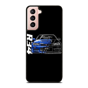 NISSAN GTR R34 ILLUSTRATION Samsung Galaxy S21 Case Cover