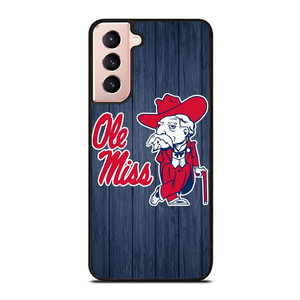 OLE MISS REBELS WOOD ICON Samsung Galaxy S21 Case Cover
