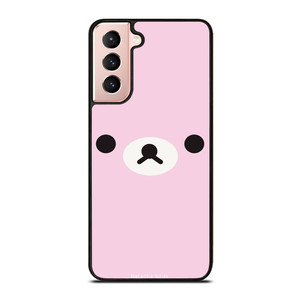RILAKKUMA BEAR PINK MINIMALIST Samsung Galaxy S21 Case Cover RILAKKUMA BEAR PINK MINIMALIST Samsung Galaxy S21 Case Cover