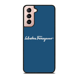 SALVATORE FERRAGAMO BLUE LOGO Samsung Galaxy S21 Case Cover