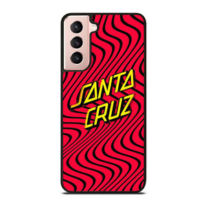 SANTA CRUZ SKATEBOARD WAVY RED Samsung Galaxy S21 Case Cover