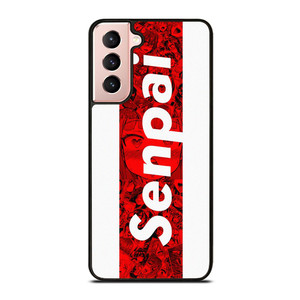 SENPAI ANIME STRIPE LOGO Samsung Galaxy S21 Case Cover