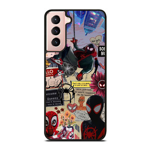 SPIDERMAN INTO THE SPIDER VERSE COLLAGE Samsung Galaxy S21 Case Cover SPIDERMAN INTO THE SPIDER VERSE COLLAGE Samsung Galaxy S21 Case Cover