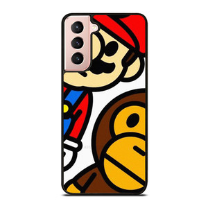 SUPER MARIO BROS BABY MILO BAPE Samsung Galaxy S21 Case Cover