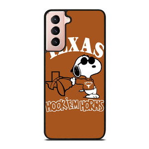 TEXAS LONGHORNS SNOOPY CARTOON Samsung Galaxy S21 Case Cover