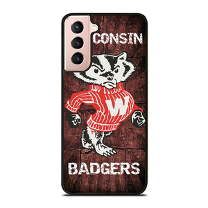 WISCONSIN BADGERS RUSTY SYMBOL Samsung Galaxy S21 Case Cover