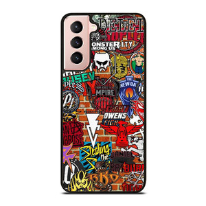 WWE WRESTLING SHIELD SYMBOL COLLAGE Samsung Galaxy S21 Case Cover
