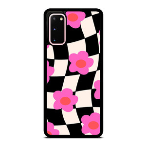 CHECKERED AESTHETIC DAISY FLOWER Samsung Galaxy S20 Case Cover