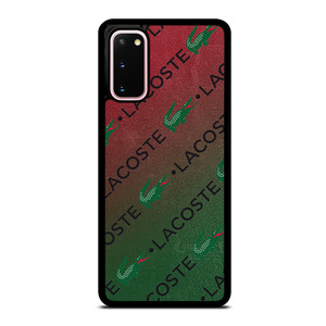 LACOSTE CROCODILE LOGO PATTERN Samsung Galaxy S20 Case Cover