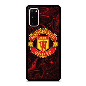 MANCHESTER UNITED RED MARBLE LOGO Samsung Galaxy S20 Case Cover
