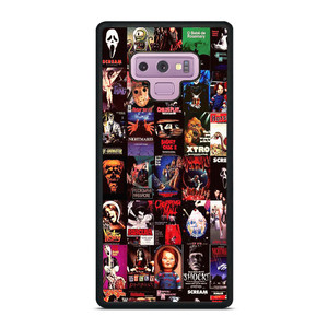 HORROR MOVIES POSTERS COLLAGE Samsung Galaxy Note 9 Case Cover HORROR MOVIES POSTERS COLLAGE Samsung Galaxy Note 9 Case Cover