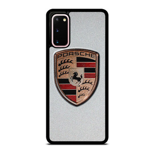 PORSCHE SILVER METAL EMBLEM Samsung Galaxy S20 Case Cover
