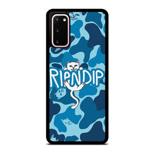 RIPNDIP CAT CAMO BLUE Samsung Galaxy S20 Case Cover RIPNDIP CAT CAMO BLUE Samsung Galaxy S20 Case Cover