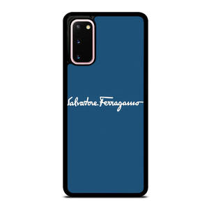 SALVATORE FERRAGAMO BLUE LOGO Samsung Galaxy S20 Case Cover
