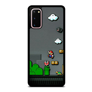 SUPER MARIO BROS CARBON GAMES Samsung Galaxy S20 Case Cover SUPER MARIO BROS CARBON GAMES Samsung Galaxy S20 Case Cover
