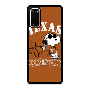 TEXAS LONGHORNS SNOOPY CARTOON Samsung Galaxy S20 Case Cover TEXAS LONGHORNS SNOOPY CARTOON Samsung Galaxy S20 Case Cover