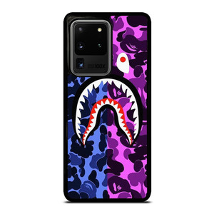 BAPE SHARK BLUE PURPLE Samsung Galaxy S20 Ultra Case Cover