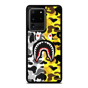 BAPE SHARK GREY YELLOW Samsung Galaxy S20 Ultra Case Cover