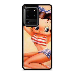 BETTY BOOP AMERICAN FLAG CARTOON Samsung Galaxy S20 Ultra Case Cover