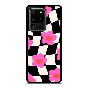 CHECKERED AESTHETIC DAISY FLOWER Samsung Galaxy S20 Ultra Case Cover