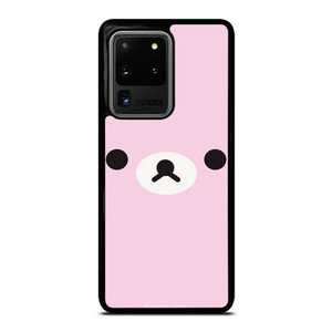 RILAKKUMA BEAR PINK MINIMALIST Samsung Galaxy S20 Ultra Case Cover RILAKKUMA BEAR PINK MINIMALIST Samsung Galaxy S20 Ultra Case Cover