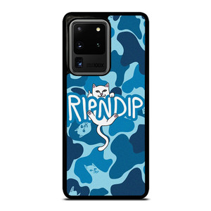 RIPNDIP CAT CAMO BLUE Samsung Galaxy S20 Ultra Case Cover RIPNDIP CAT CAMO BLUE Samsung Galaxy S20 Ultra Case Cover