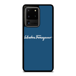 SALVATORE FERRAGAMO BLUE LOGO Samsung Galaxy S20 Ultra Case Cover SALVATORE FERRAGAMO BLUE LOGO Samsung Galaxy S20 Ultra Case Cover