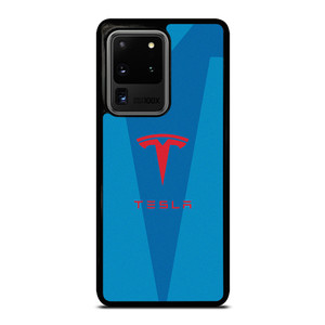 TESLA BLUE LOGO Samsung Galaxy S20 Ultra Case Cover TESLA BLUE LOGO Samsung Galaxy S20 Ultra Case Cover